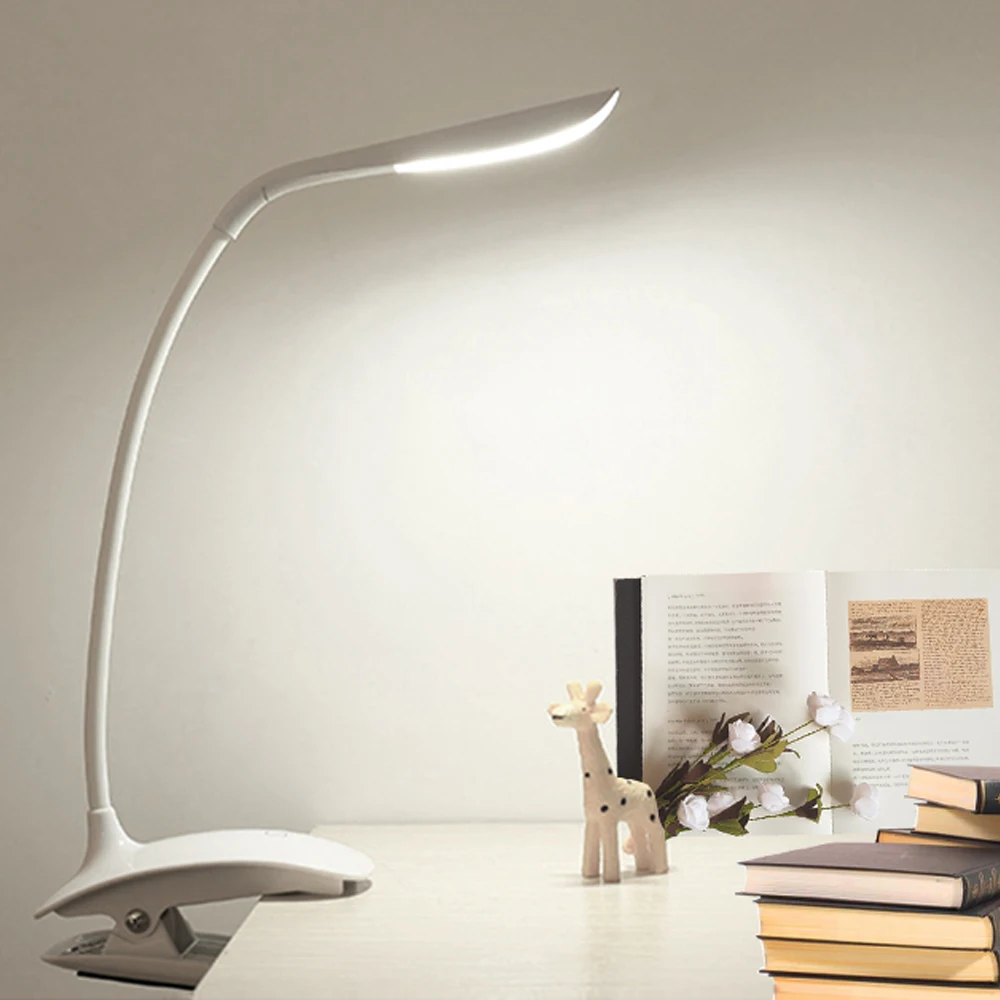 

5V USB LED Table Lamp Children Eye Protection Study Reading Night Light With Clip Flexible Hose Led Desk Lamps Luminaria Table