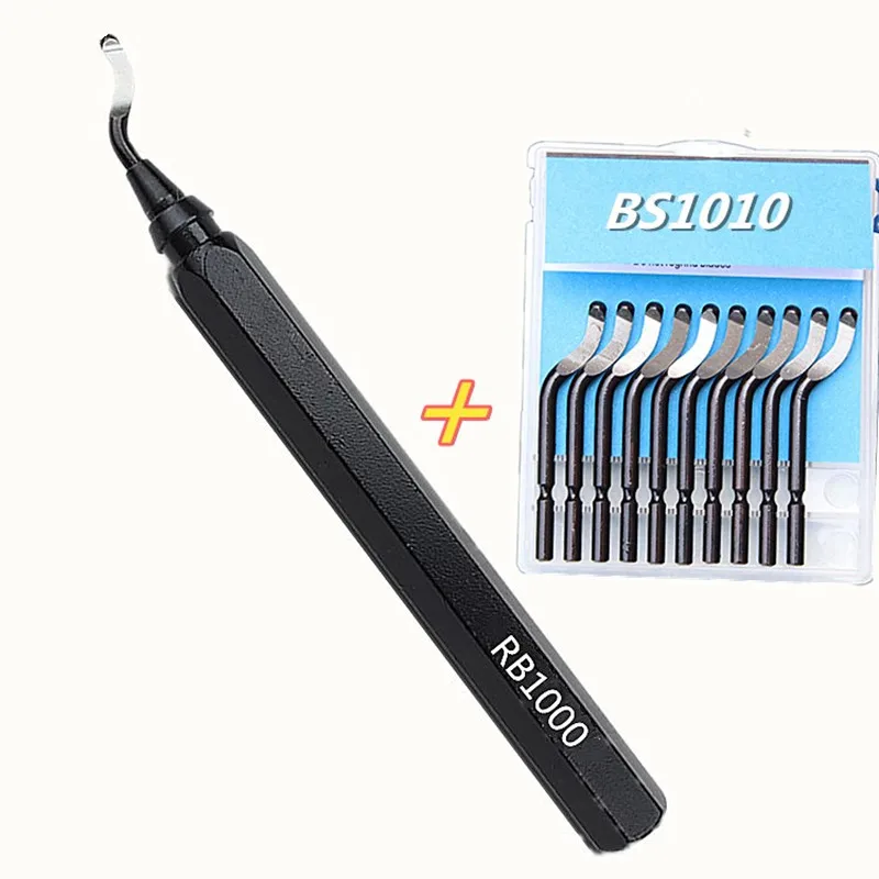 Hand Deburring Tool Kit, 10pcs Rotary Deburr Blades + 1... | Cuotas Sin