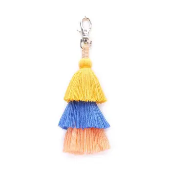 

Colorful Bohemian Tassel Bag Charm Car Keychain Handbag Shoulder Bags Pendant Gift
