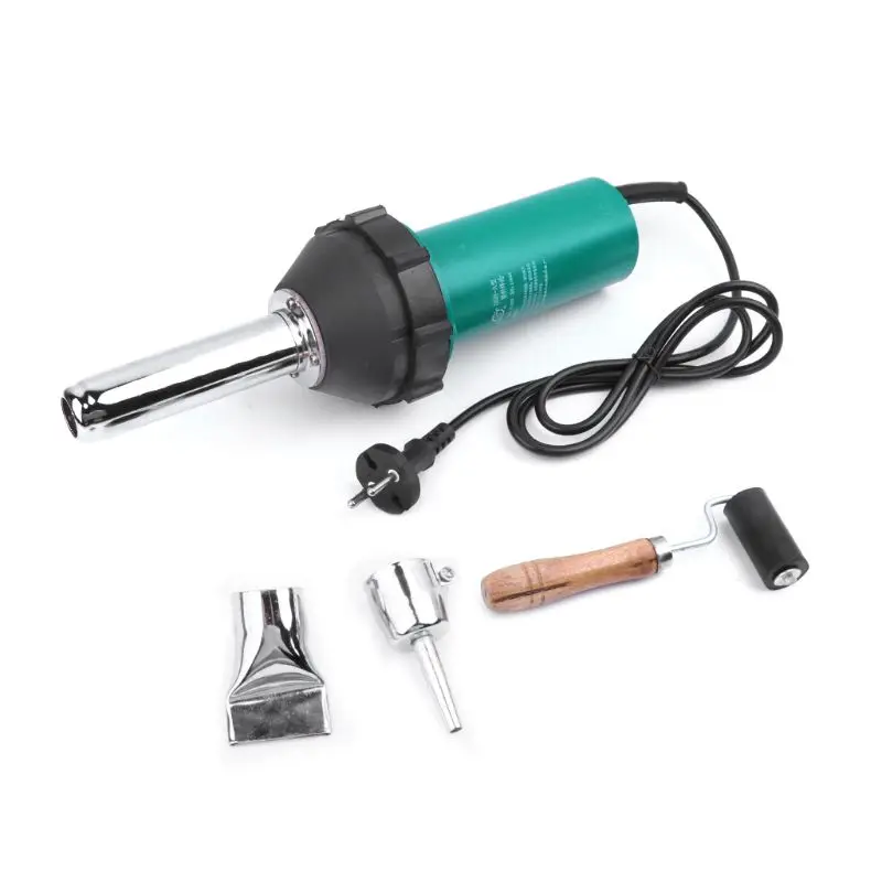 

Plastic Hot Air Welding Gun Kit With Pencil Tip Nozzle & Flat Tip & Pressure Roller