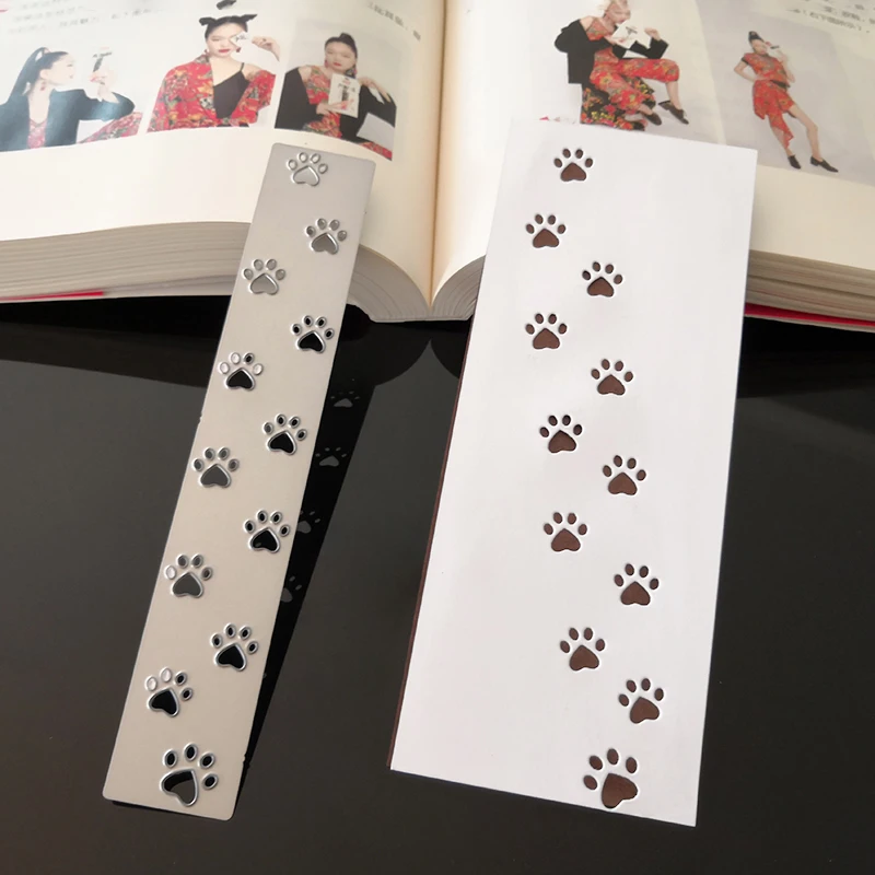 Собака Кошка отпечаток когтя штампы металл ремесло высечки Скрапбукинг высечки трафареты с тиснением фото карты декор