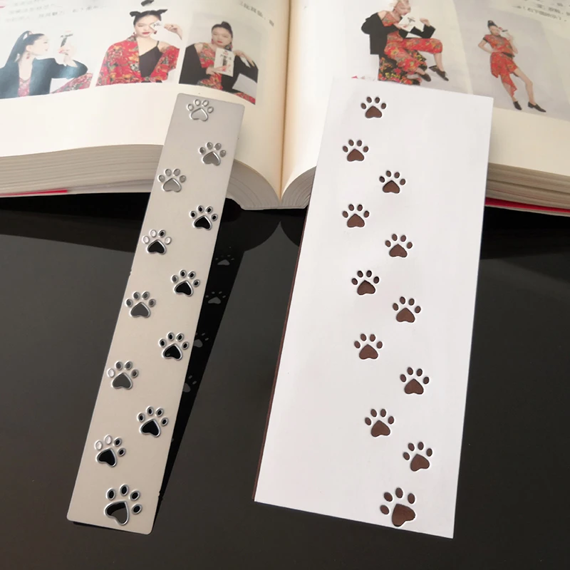 개 고양이 발톱 인쇄 죽을 금속 공예 죽을 잘라 죽을 Scrapbooking 2018 죽을 잘라 엠보싱 스텐실 사진 카드 장식