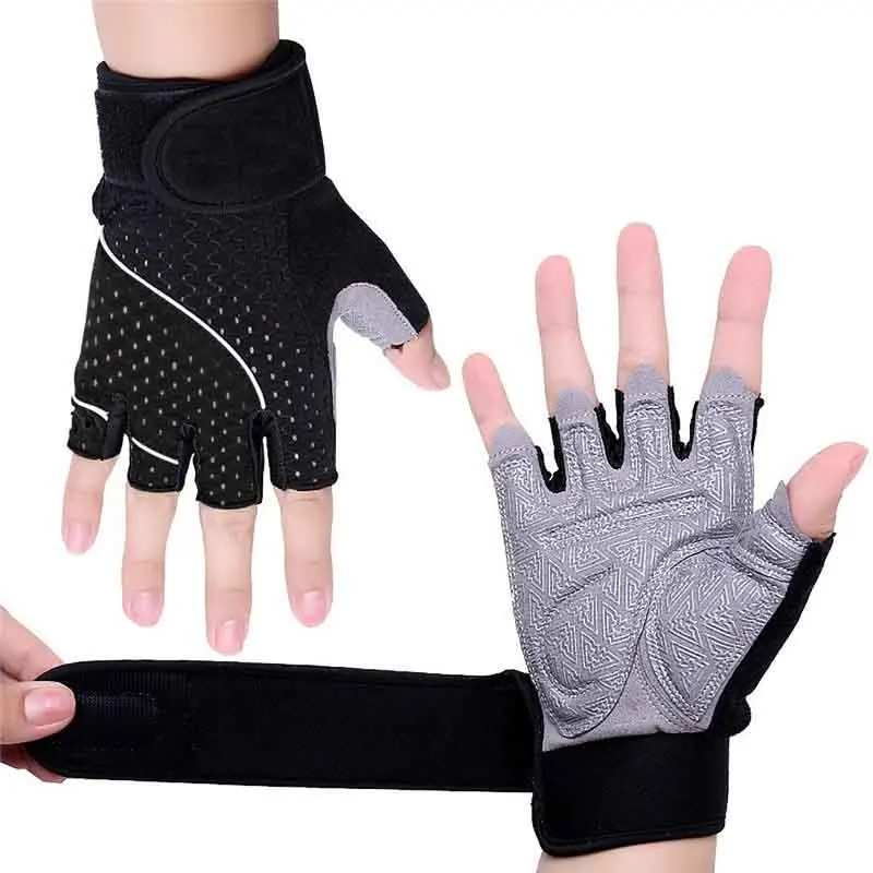 1 Pair Weight Lifting Gloves Body Building Sport Fitness Training Gym Gloves Exercise Weight Lifting Equipment For Women Men