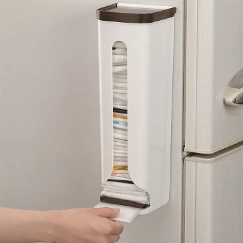 

Plastic Bag Storage Box Organizer Garbage Bags Collection Extraction Box Kitchen Organizer Case Housekeeping Container