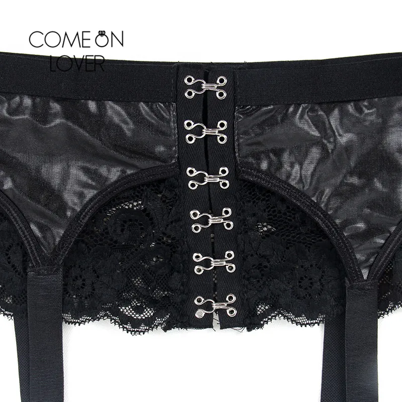 Comeonlover Harness Leather Garter Belt Set Plus Size Suspenders Women Sexy Lace Porte Jarretelle Sexy Garters For Women PI5151 Comeonlover Harness Leather Garter Belt Set Plus Size Suspenders Women Sexy Lace Porte Jarretelle Sexy Garters For Women PI5151