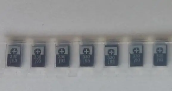 SMD tantalum polymer capacitors 2R5TPE330M9 2.5V 330UF 7.3mm x 4.3mm POSCAP capacitance ENGINEERING | Мобильные телефоны и