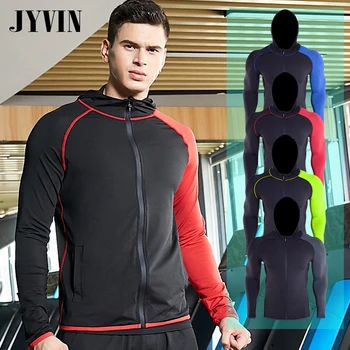 

Men's Sport Sweatshirts Hoodies Running Jackets Hoodie Men Breathable Quick dry Yoga Fitness Jerseys Sports Coat comfortable