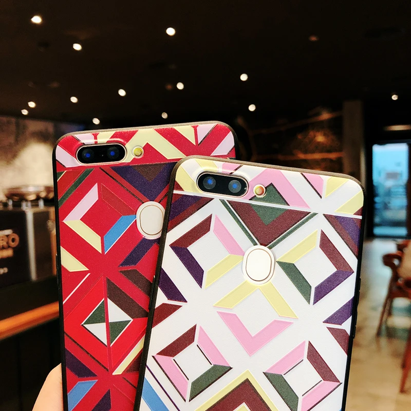 KEFO Fashion 3D Relief Lattice Case For Iphone X 10 8Plus Soft TPU Back Cover For Iphone 5S SE 6 6S 6SPlus 7 8 Plus Coque Capa   (10)