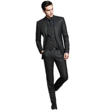 Лидер продаж индивидуальный заказ Самая последняя из двух предметов отворот воротник мужские Длинные рукава Две кнопки(Пиджак+ брюки)+ жилет) для маленькой девочки костюм жениха