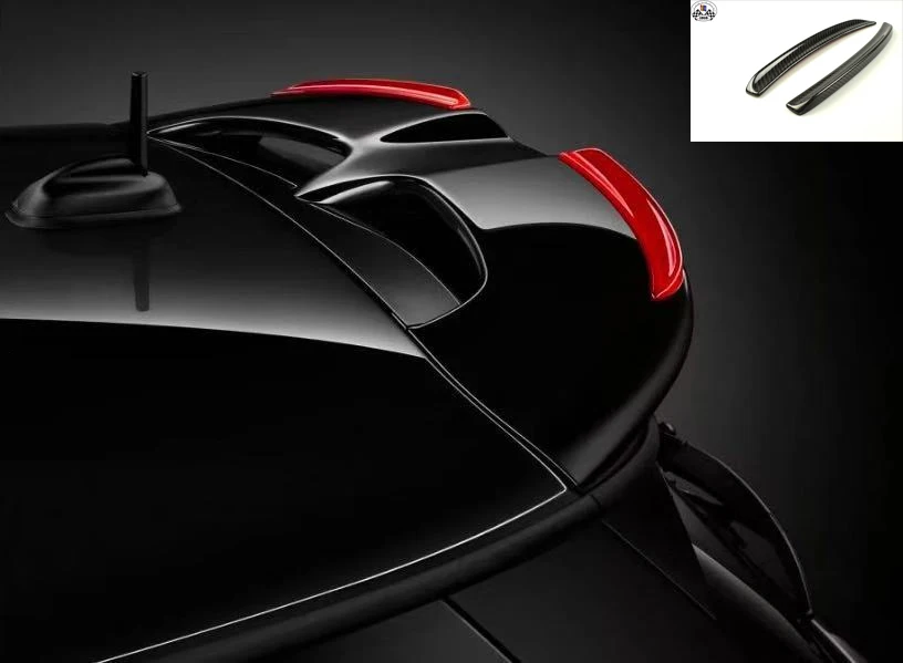 Ультрафиолетовый защитный стиль черный цвет JCW Спойлер расширение для Mini Cooper F56 F55(2 шт./компл