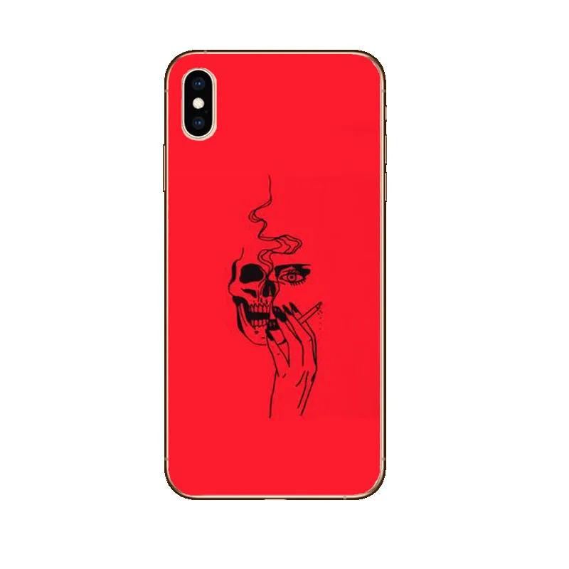 Горячие красные дудлы эстетика кавычки Coque чехол для телефона крышка оболочка для iPhone 6 плюс 6s 6s плюс 7 7 плюс 8 8 плюс XS XR XS MAX чехол - Цвет: TPU