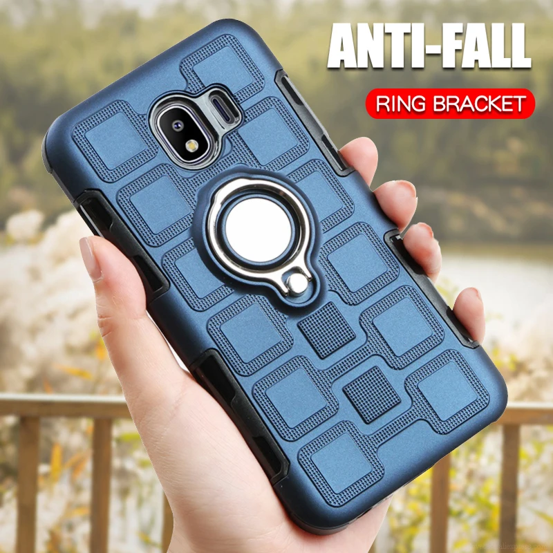 

Silicone Case For Samsung Galaxy J4 2018 J4 Plus J4 Core J4 Prime Cover Shockproof Phone Case Galaxy J4Plus Ring Armor Back Case