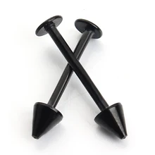 10 шт. серьги в стиле панк пирсинг губ стрела из Нержавеющей Стали Labret Bar Tragus Piecring Lengua для женщин и мужчин ювелирные изделия для тела F3889