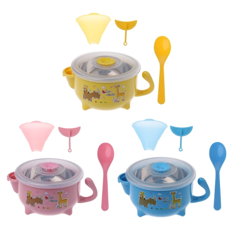 Food Warming Plate Hot Water Insulation Bowl Baby Dishes Dinnerware