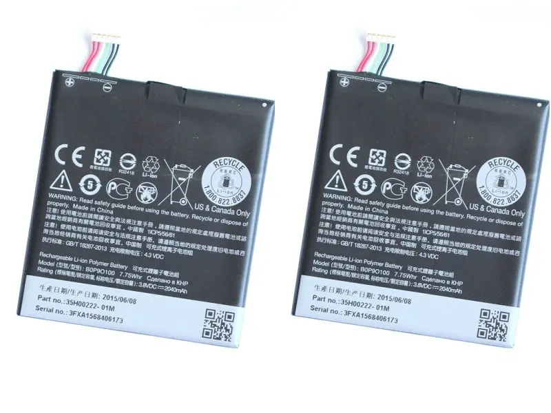 Сменный литий полимерный аккумулятор для HTC Desire 612 D610 D610n D610t 610 1 шт. 2040 мАч