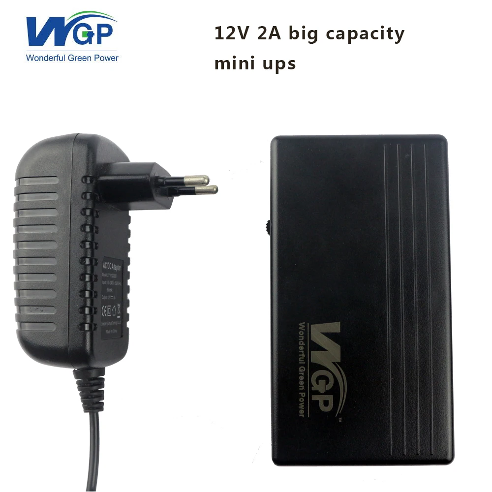 Высокая емкость 12V 2A мини ups 7800mAh dc источник бесперебойного питания для камеры