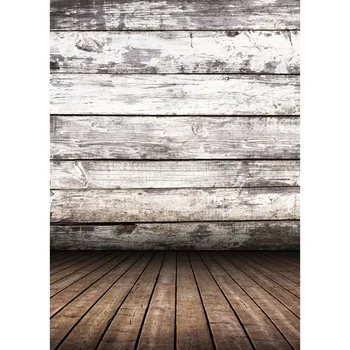 

Vinyl wooden wall floor photography background printed newborn children backdrops for Photo studio