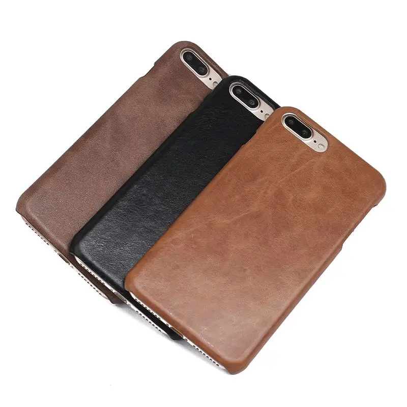 

Genuine Leather Back Cover For Apple Iphone 7/7 Plus Frosted Phone Case Protective Coque For Iphone 7 7Plus Case Fundas