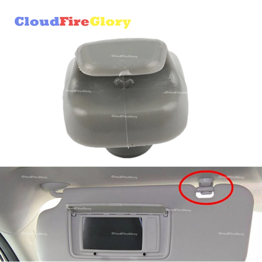 CloudFireGlory для Honda Accord Civic CR-V Odyssey Pilot козырек от солнца солнцезащитный козырек крюк зажим фиксатор держатель Серый 88217-S04-003