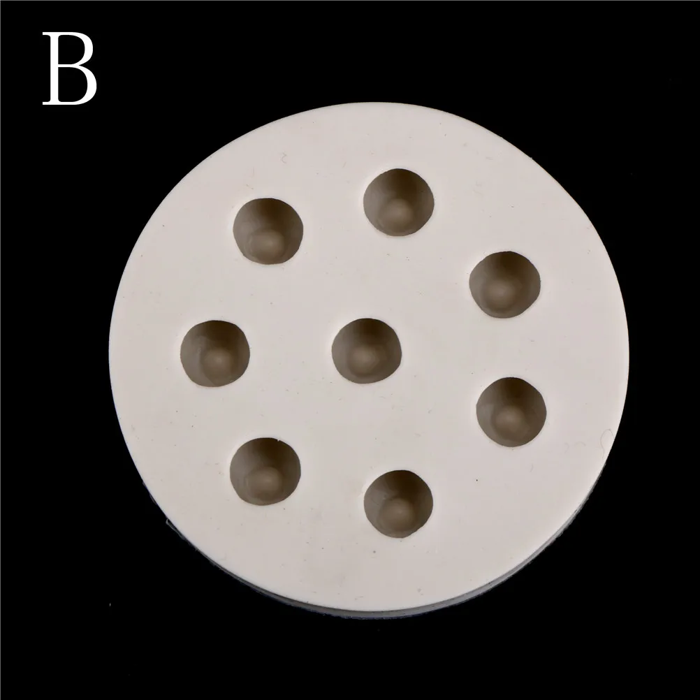 1 шт 8 отверстий в форме малины, форма для торта, силиконовая ягода, форма для помадки, инструмент для украшения торта - Цвет: B
