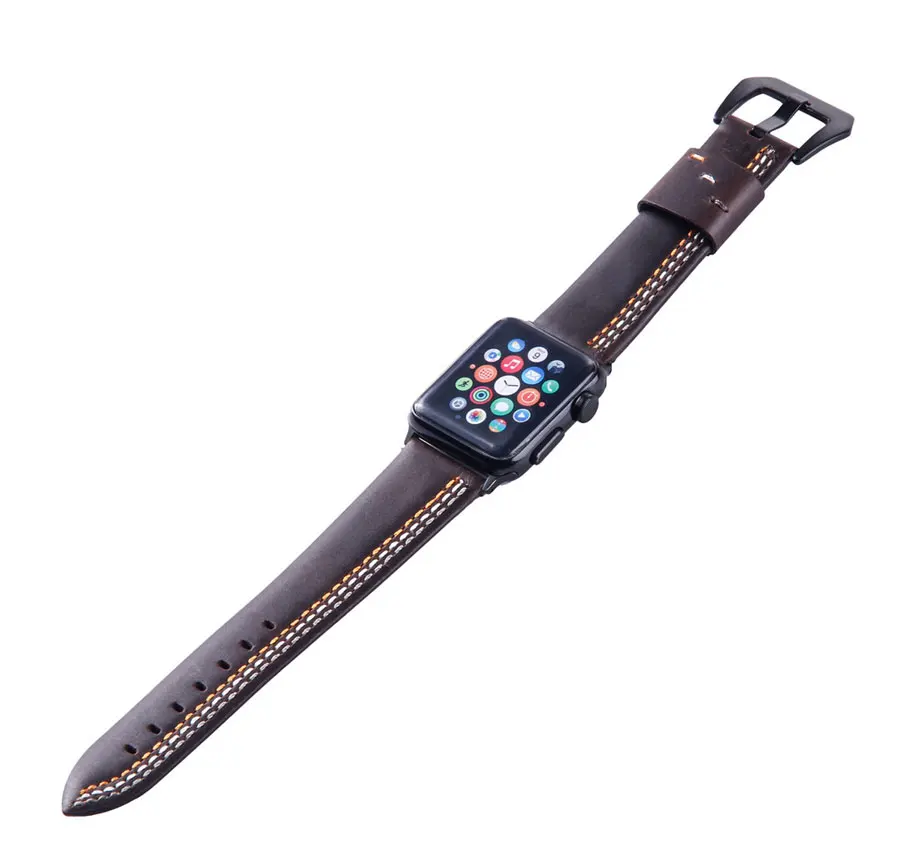 Ремешок из натуральной кожи для apple watch, ремешок iwatch, 42 мм, 38 мм, 44 мм, 40 мм, ремешок для часов apple watch 4, 3, 2, 1