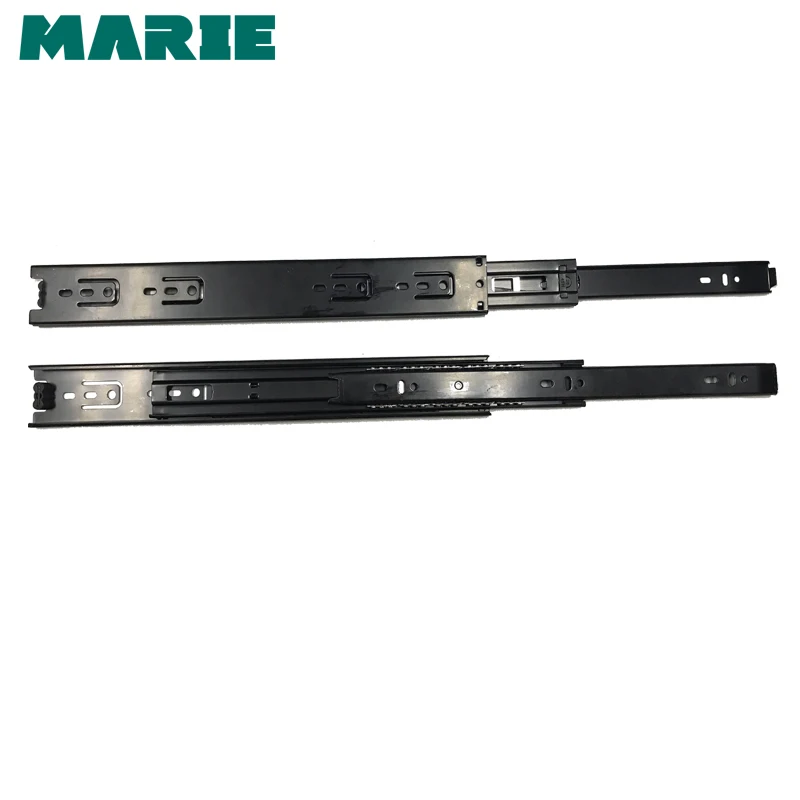 Drawer Slide Cold-Rolled Steel Fold Telescopic Drawer Runner 45mm Width Ball Bearing Sliding