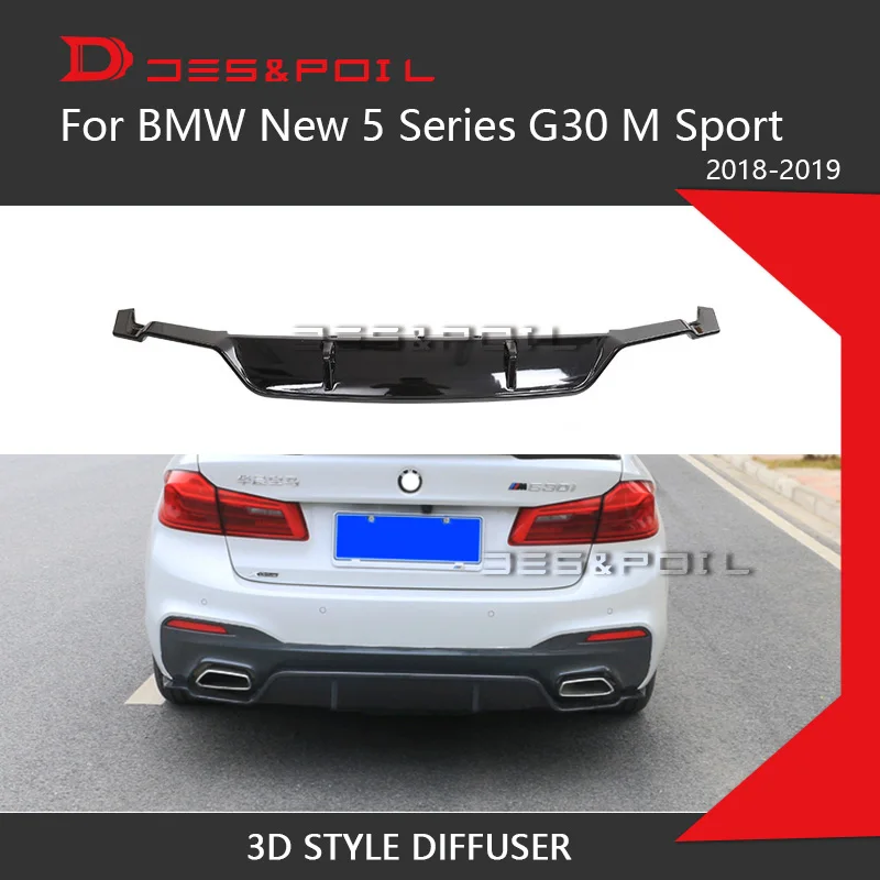

Rear Diffuser Lip For BMW New 5 Series G30 Performance 3D Style Rear Bumper Guard Sporty M Sport Only 2018-2019 525 530 540