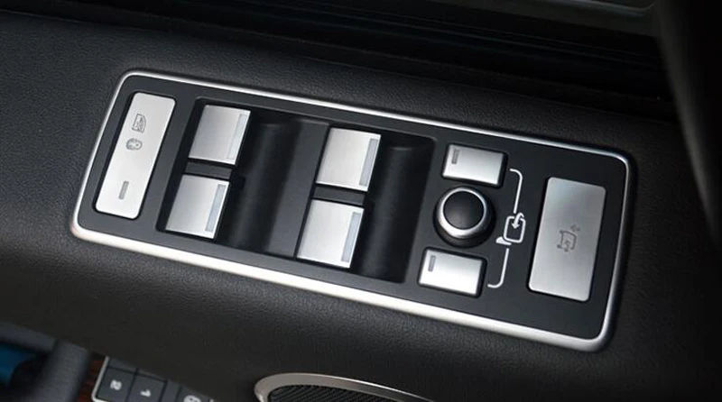 10 шт. Автомобильный Дверной подлокотник, кнопка Подъема Окна, Накладка для Land Rover Discovery 5 для Range Rover VELAR 17-19 для RR Sport 14-17