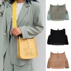 Сумки для женщин 2019 Мода дикая простая сумка-портфель для девочек летняя новая полая звезда повседневная женская сумка через плечо модная