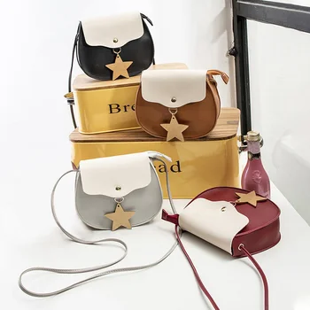 

JHD-Korean Version Of Color Matching Oval Ladies Shoulder Mobile Phone Bag Stars Hanging Small Bag