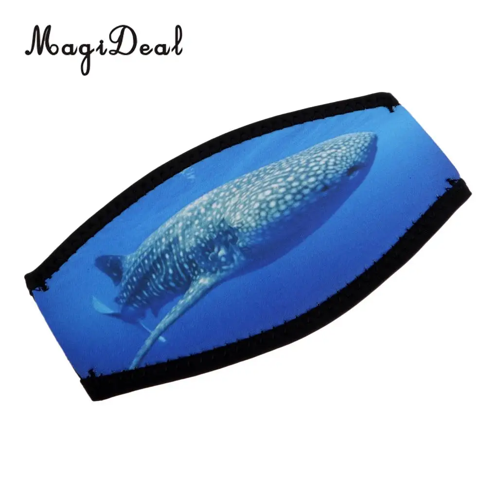Soft Neoprene Scuba Dive Snorkeling Swimming Surfing Mask Strap Cover Wrapper Replacement Diving Snorkeling Gear Whale Pattern