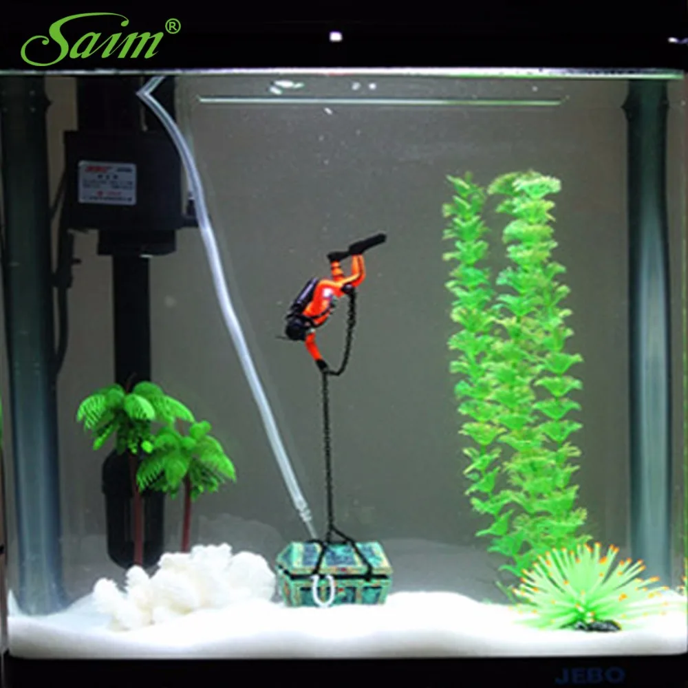 Saim Unique Design Aquarium Fish Tank Decoration Hunter