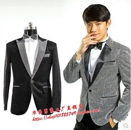 black sparkle suit