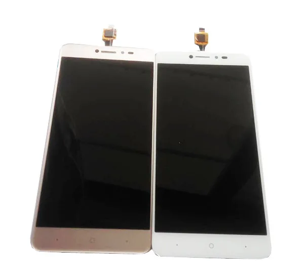 Cena 1 sztuk partia dla BQ BQ 5204 Strike Selfie BQ 5204 ekran LCD + ekran dotykowy Digitizer złoty kolor z taśmy i narzędzia