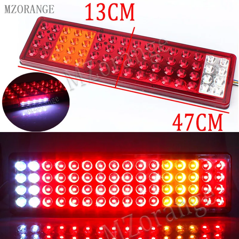 MZORANGE 2pcs Trailer lights LED Stop Rear Tail Brake Reverse Light