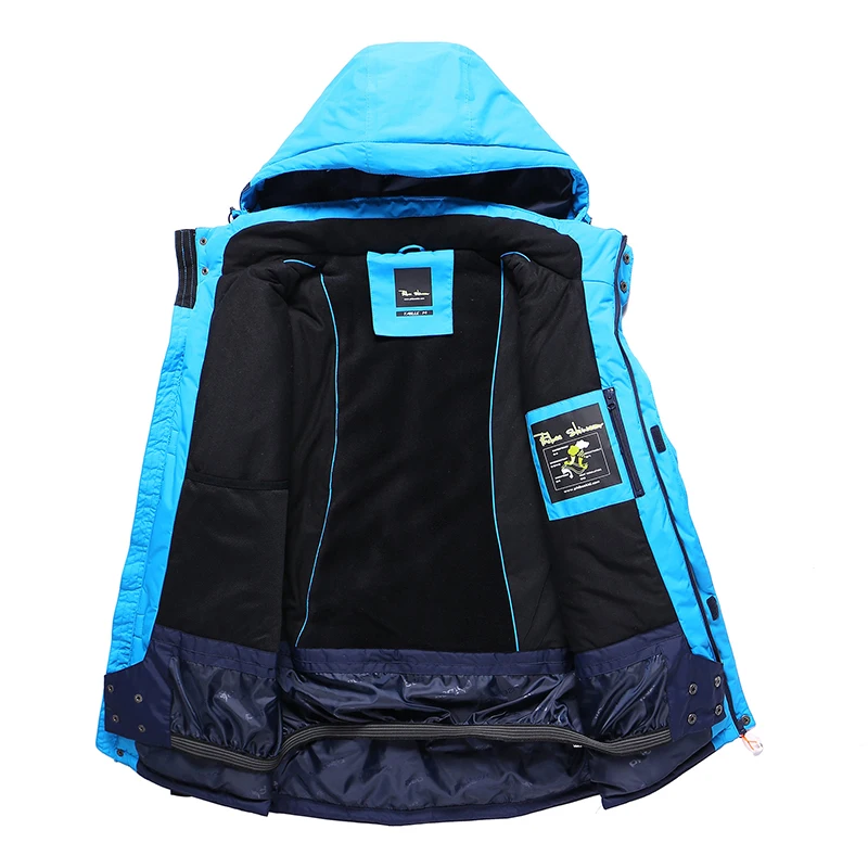 Detector de hombres chaqueta de esquí chaqueta de invierno Snowboard traje de los hombres al aire libre caliente impermeable a prueba de viento y transpirable ropa