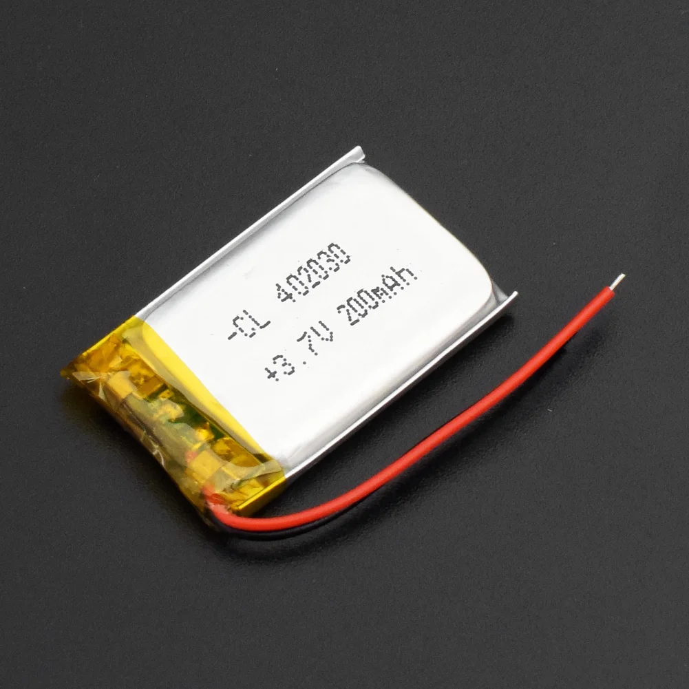 3,7 V 402030 200mAh литий-полимерный аккумулятор li-po аккумулятор для MP3 MP4 Bluetooth гарнитуры gps