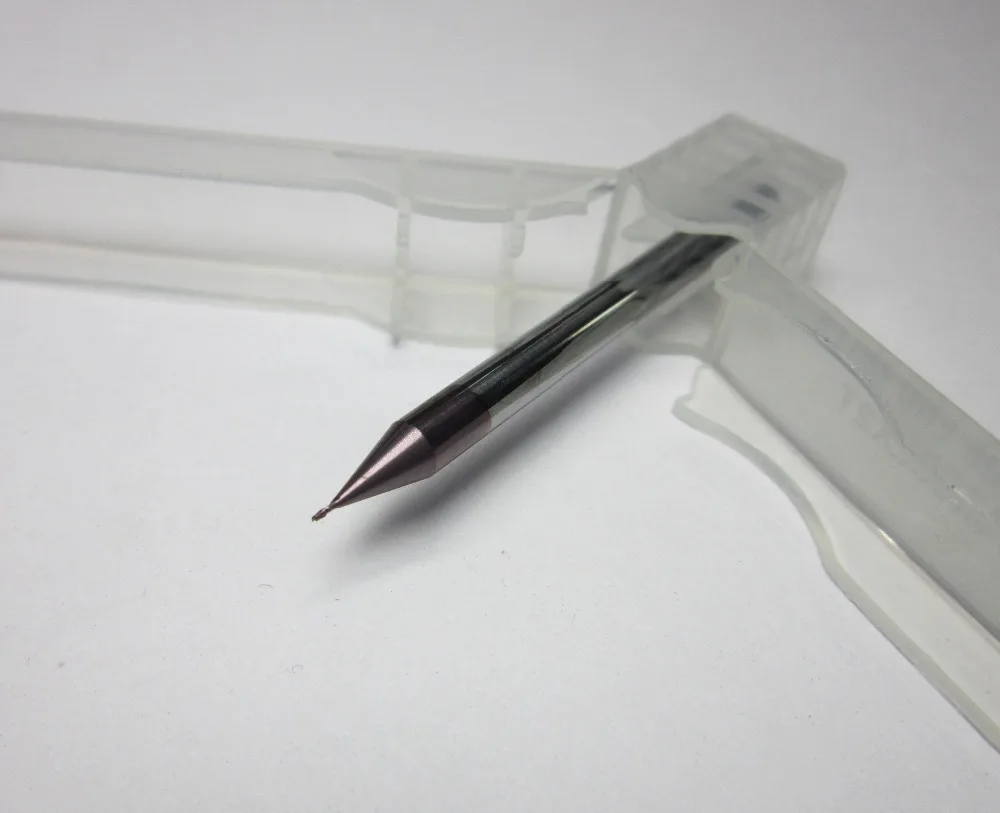 5PCS 0.7MM micro end mill HRC55 2 flute Tungsten Carbide CNC milling cutter