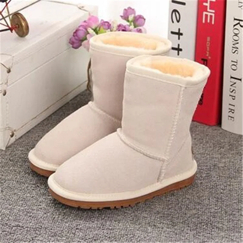 New Boy/'s Genuine Leather Sport Ankle Boots Size 7-11