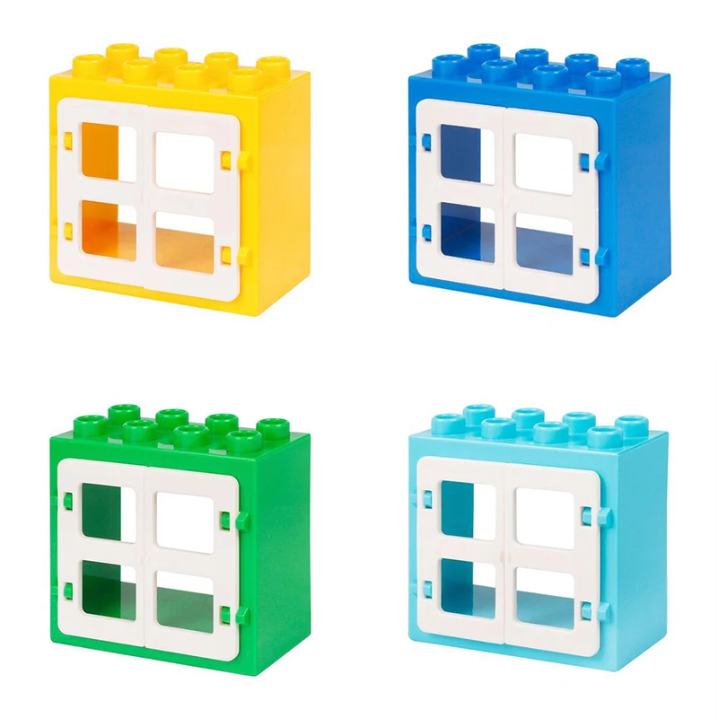 Duploe House Castle Castle Window font b Toys b font font b Blocks b font Model