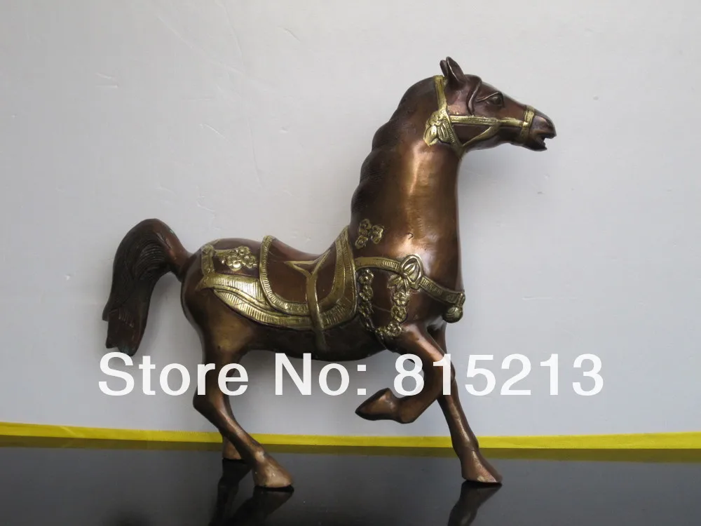 Ван 000123 Seiko производится Китайский бронзовый конь статуя