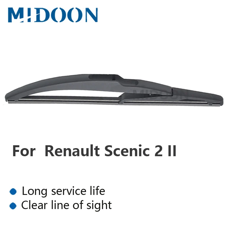 

MIDOON Wiper 10" Rear Wiper Blade For Renault Scenic 2 II 2003-2009 Grand Scenic Windshield Windscreen Rear Window