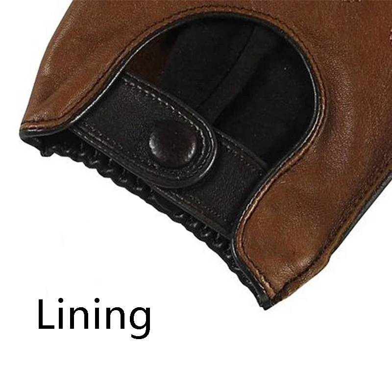 Male Real Leather Gloves Spring Autumn Lambskin Leisure Breathable Touchscreen Genuine Leather Sheepskin Men's Driving M023W leather gloves,male gloves
