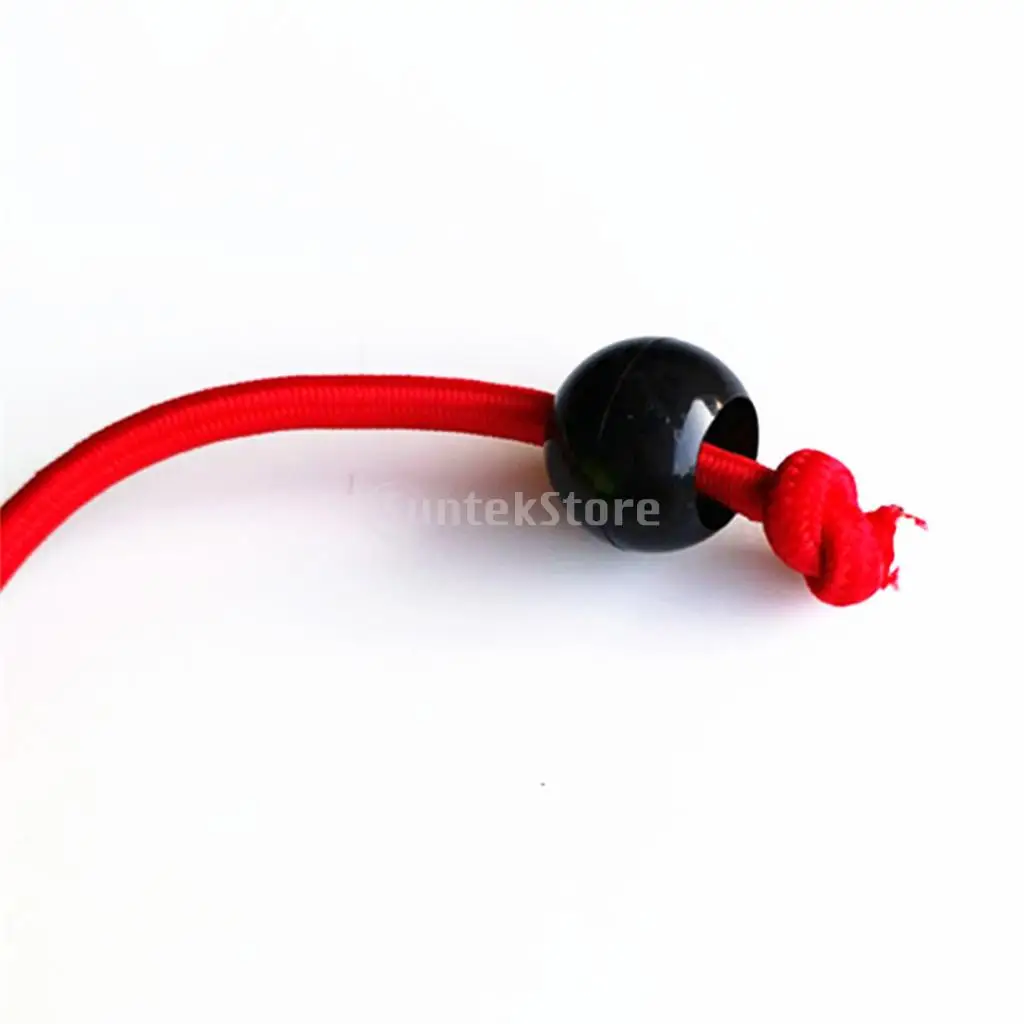 10 Pieces Black Plastic Single Hole Elastic Shock Cord Bungee Rope Toggle Ball End Lock Stopper Stop Buckle Fastener