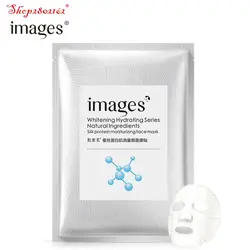 2018 изображений бренд шелковый протеин маска увлажняющая масла Управление отбеливание уменьшить поры маска красоты Уход за лицом