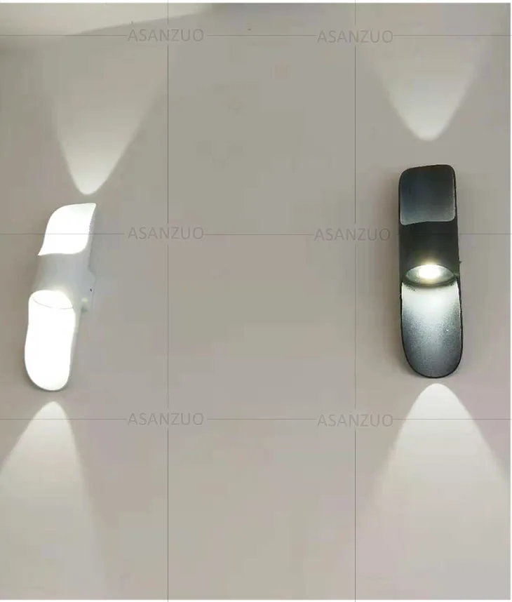 Conduziu a Lâmpada de Parede de Alumínio Moderno à Prova Água ao ar Livre para Cima e para Baixo da Parede de Luz Sconce Porch Villa Jardim Luz Decor 110 v 220 10 w d' 10 ao ar livre para CIMA e Para