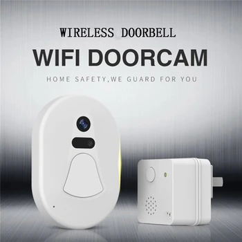 

New HD Wifi Doorbell Camera Wireless IP Door Camera Free Cloud Storage Photo Night Vision Security Video Doorbell Wifi Door Bell
