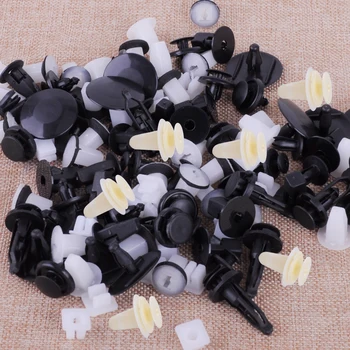 

DWCX 110x Fenders Door Hood Bumper Trim Plastic Clip Body Retainer Assortment 90467-09008 for Toyota 4Runner Camry Corolla Yaris