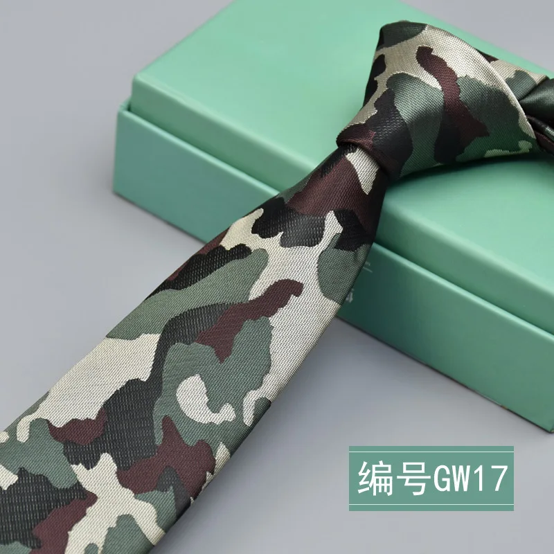 Hlinayi мужской повседневный Узкий 6 см полиэстер большой клетчатый галстук - Цвет: GM017