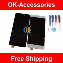 Kostenlose tools für xiaomi 5 s mi5s m5s mi lcd display + touch screen digitizer assembly schwarz weiß farbe 1 teil/los